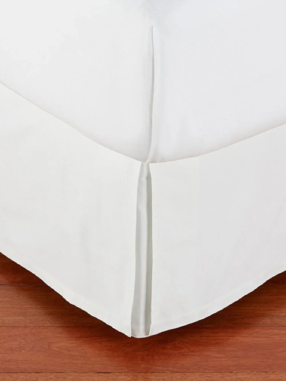 Pottery Barn FULL Basic Pleated Cotton Bed Skirt Ivory Yellow Hue 14
